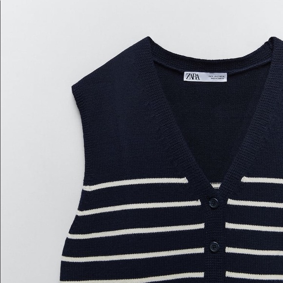 Zara striped knit vest - Picture 9 of 12